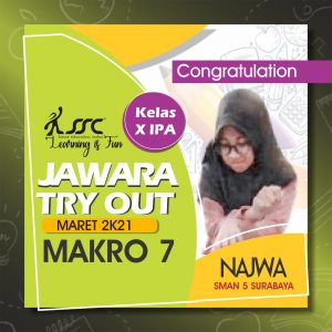Jawara Makro 7 - X SMA IPA Tahun Ajaran 2020-2021